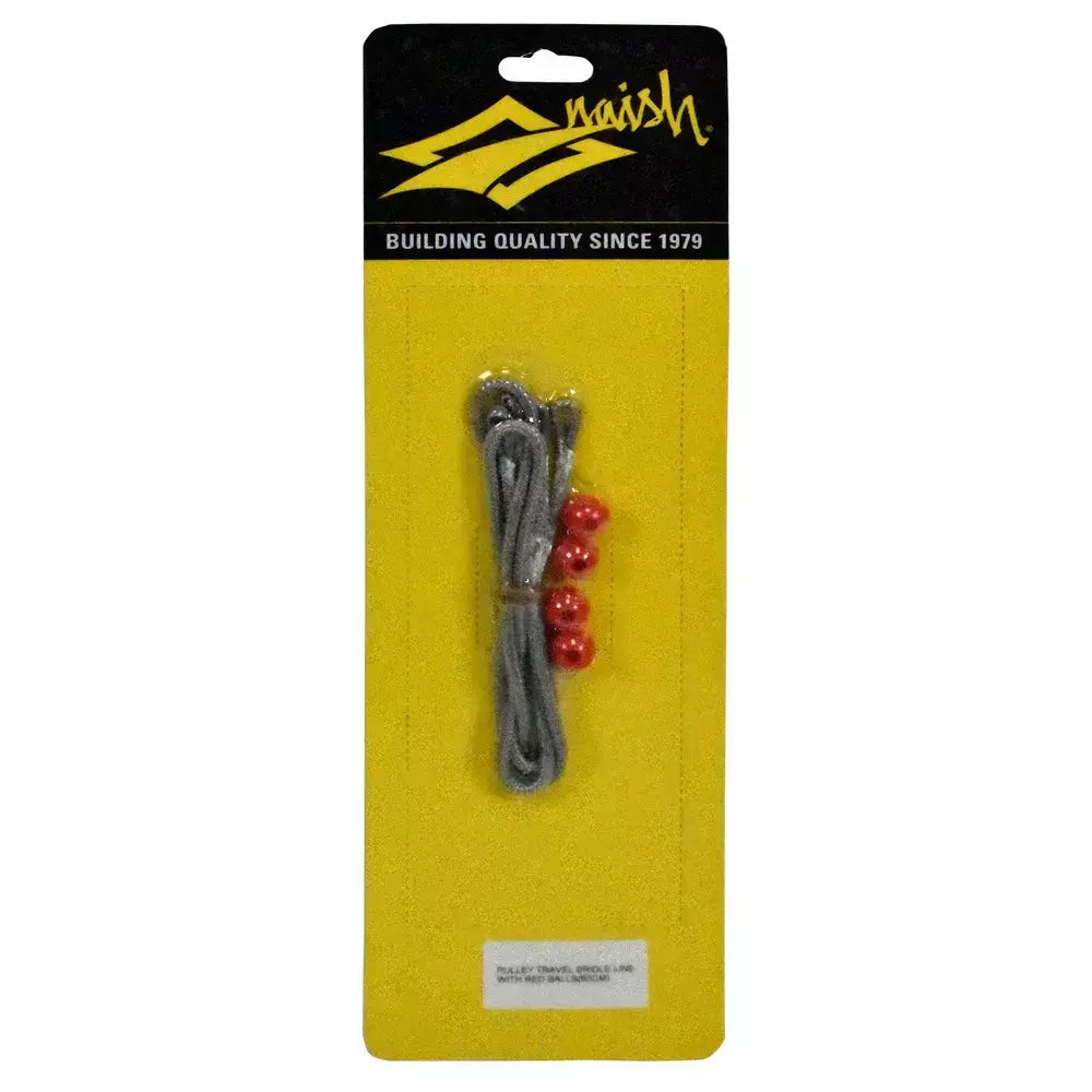 NAISH - PULLEY TRAVEL BRIDLE LINE WITH RED BALLS 60 CM